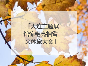 大连主题展馆惊艳亮相省文体旅大会