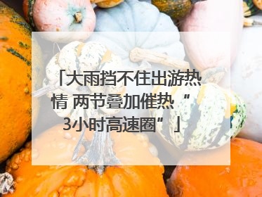 大雨挡不住出游热情 两节叠加催热“3小时高速圈”