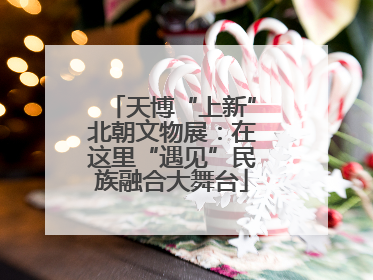 天博“上新”北朝文物展：在这里“遇见”民族融合大舞台