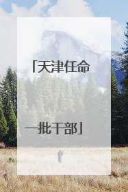 天津任命一批干部