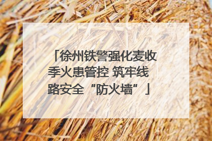 徐州铁警强化麦收季火患管控 筑牢线路安全“防火墙”