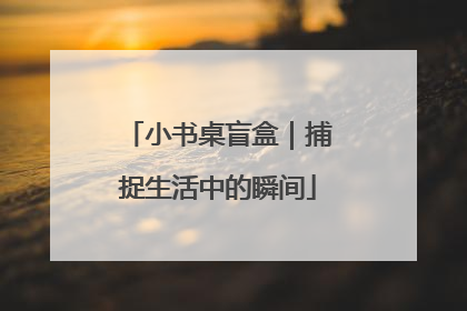 小书桌盲盒｜捕捉生活中的瞬间