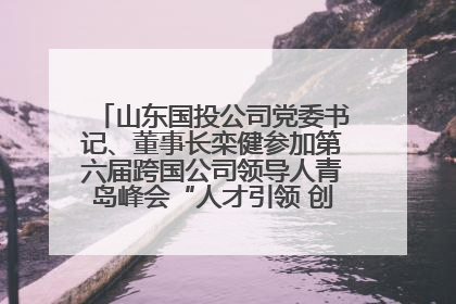 山东国投公司党委书记、董事长栾健参加第六届跨国公司领导人青岛峰会“人才引领 创新驱动”人力资源高质量发展对话会