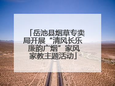 岳池县烟草专卖局开展“清风长乐 廉韵广烟”家风家教主题活动