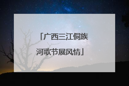 广西三江侗族河歌节展风情