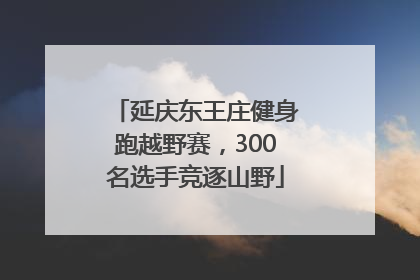 延庆东王庄健身跑越野赛，300名选手竞逐山野