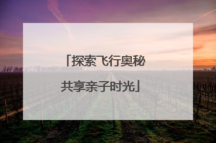探索飞行奥秘 共享亲子时光