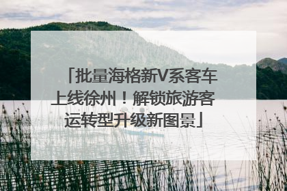 批量海格新V系客车上线徐州！解锁旅游客运转型升级新图景