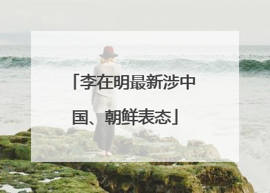 李在明最新涉中国、朝鲜表态