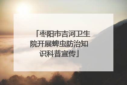 枣阳市吉河卫生院开展蜱虫防治知识科普宣传