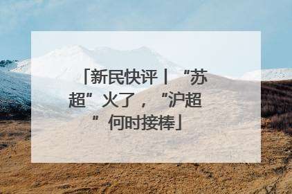 新民快评丨“苏超”火了，“沪超”何时接棒