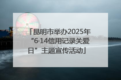 昆明市举办2025年“6·14信用记录关爱日”主题宣传活动