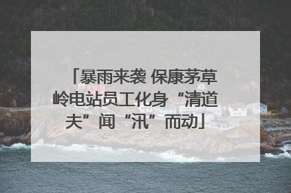 暴雨来袭 保康茅草岭电站员工化身“清道夫”闻“汛”而动