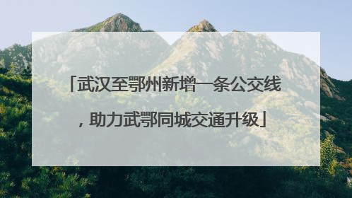 武汉至鄂州新增一条公交线，助力武鄂同城交通升级