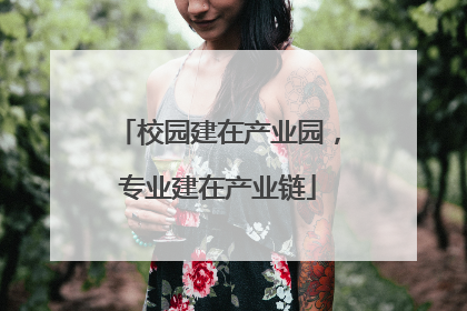 校园建在产业园，专业建在产业链
