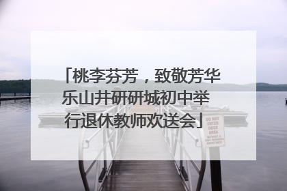 桃李芬芳，致敬芳华 乐山井研研城初中举行退休教师欢送会