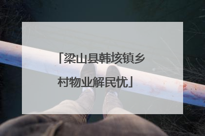 梁山县韩垓镇乡村物业解民忧