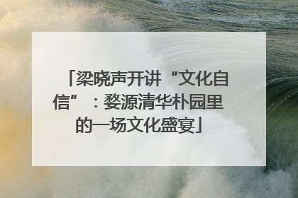 梁晓声开讲“文化自信”：婺源清华朴园里的一场文化盛宴