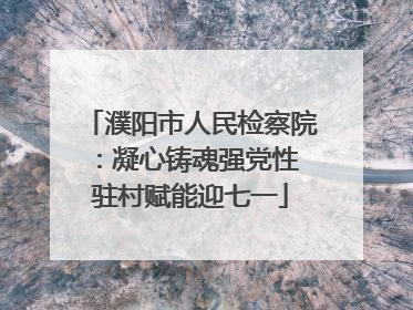 濮阳市人民检察院：凝心铸魂强党性 驻村赋能迎七一