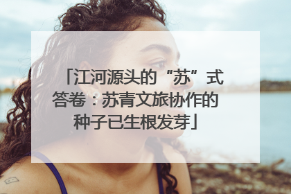 江河源头的“苏”式答卷:苏青文旅协作的种子已生根发芽