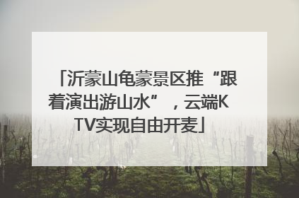 沂蒙山龟蒙景区推“跟着演出游山水”，云端KTV实现自由开麦