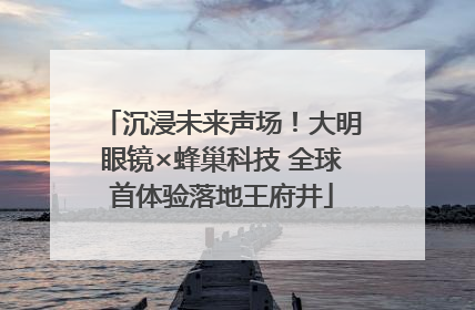 沉浸未来声场！大明眼镜×蜂巢科技 全球首体验落地王府井