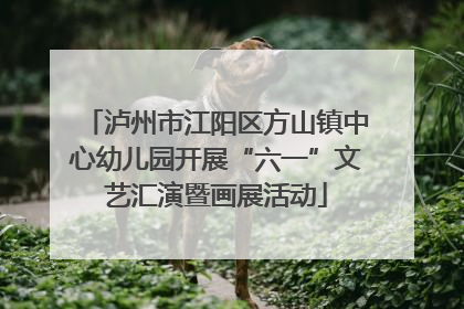 泸州市江阳区方山镇中心幼儿园开展“六一”文艺汇演暨画展活动