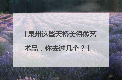 泉州这些天桥美得像艺术品，你去过几个？