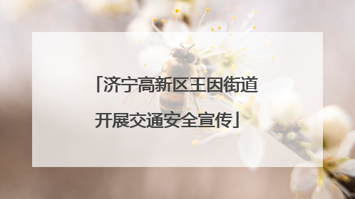济宁高新区王因街道开展交通安全宣传