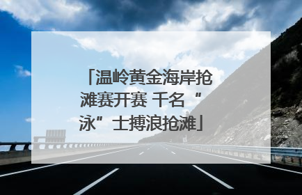 温岭黄金海岸抢滩赛开赛 千名“泳”士搏浪抢滩