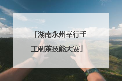 湖南永州举行手工制茶技能大赛