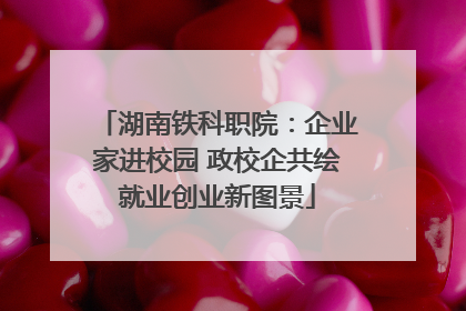 湖南铁科职院：企业家进校园 政校企共绘就业创业新图景