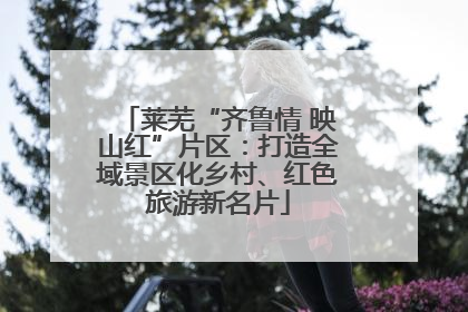 莱芜“齐鲁情 映山红”片区：打造全域景区化乡村、红色旅游新名片