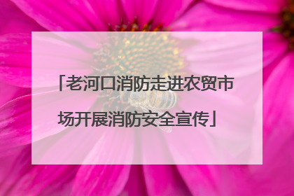 老河口消防走进农贸市场开展消防安全宣传