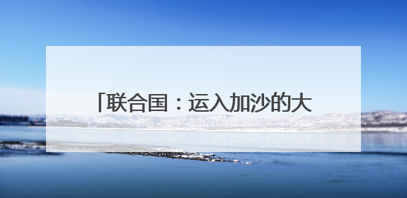 联合国：运入加沙的大部分面粉遭劫掠或哄抢