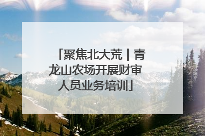 聚焦北大荒｜青龙山农场开展财审人员业务培训