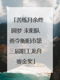 苦练月余终圆梦 耒阳队勇夺衡阳市第三届职工龙舟赛金奖