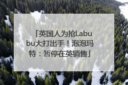 英国人为抢Labubu大打出手！泡泡玛特：暂停在英销售