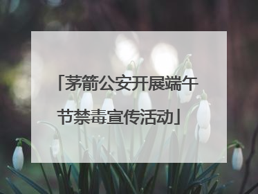 茅箭公安开展端午节禁毒宣传活动