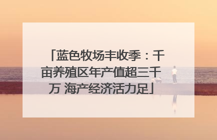 蓝色牧场丰收季：千亩养殖区年产值超三千万 海产经济活力足