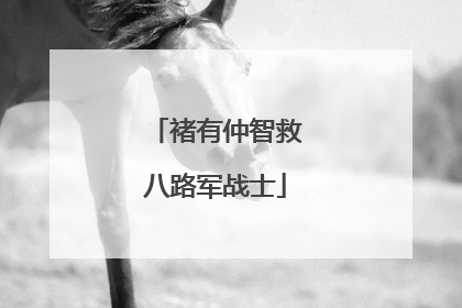 褚有仲智救八路军战士