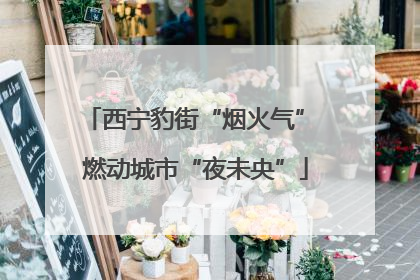 西宁豹街“烟火气” 燃动城市“夜未央”