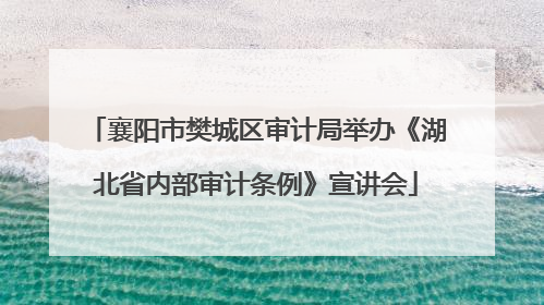 襄阳市樊城区审计局举办《湖北省内部审计条例》宣讲会