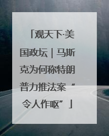 观天下·美国政坛｜马斯克为何称特朗普力推法案“令人作呕”
