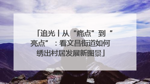 追光丨从“痛点”到“亮点”：看文昌街道如何绣出村居发展新图景
