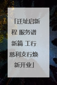 迁址启新程 服务谱新篇 工行慈利支行焕新开业