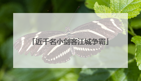 近千名小剑客江城争霸