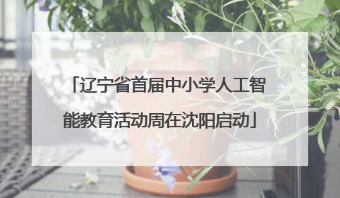 辽宁省首届中小学人工智能教育活动周在沈阳启动