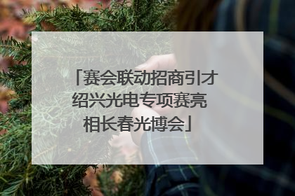 赛会联动招商引才 绍兴光电专项赛亮相长春光博会
