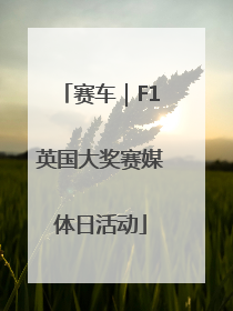 赛车｜F1英国大奖赛媒体日活动
